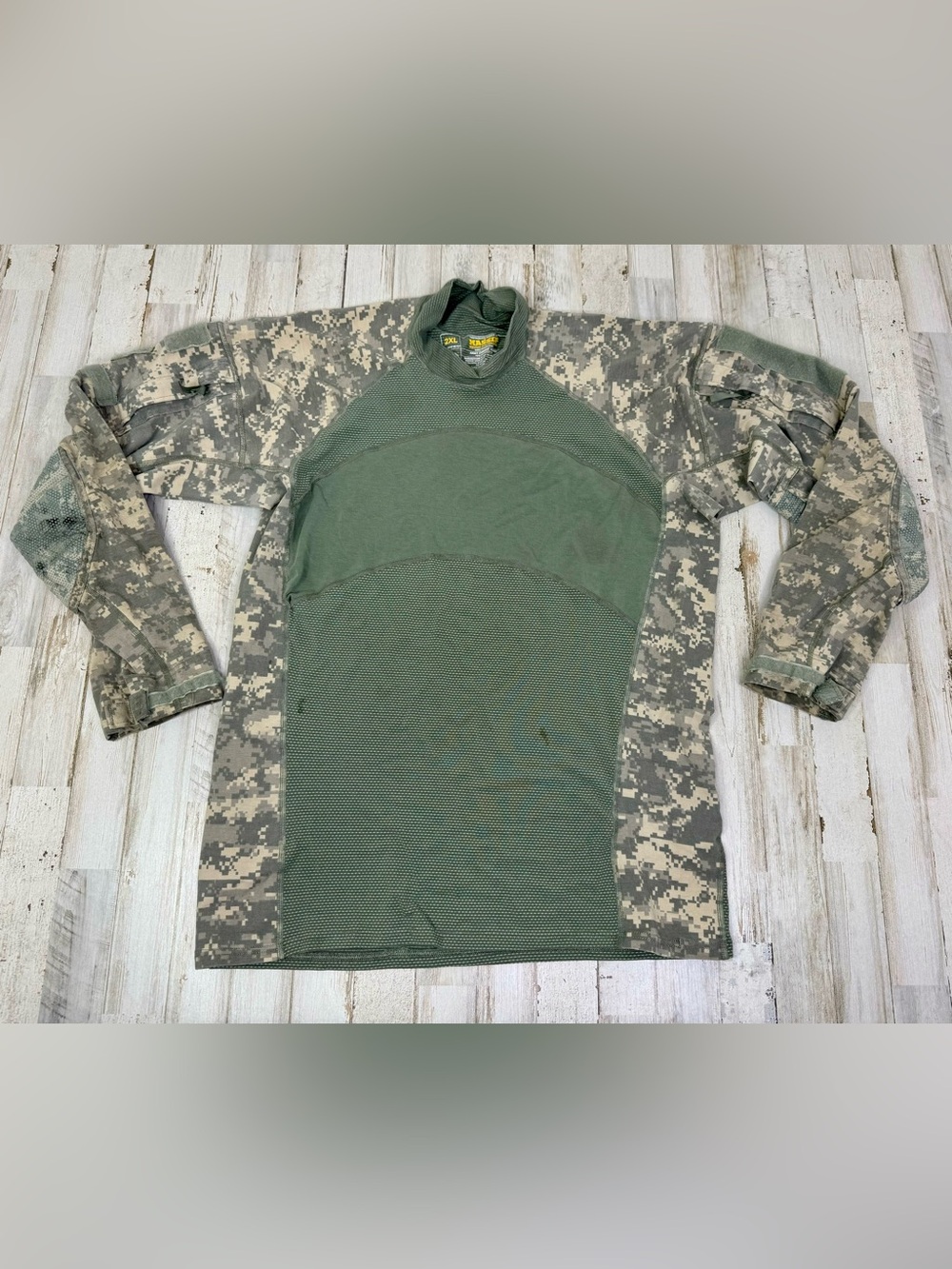 Massif Army Combat Shirt Mens 2XL Digital Camo Military